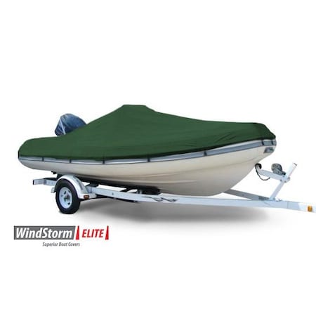 Eevelle Boat Cover INFLATABLE Center Console, Outboard Fits 13ft 6in L up to 74in W Green SFINFCC1374B-HTR